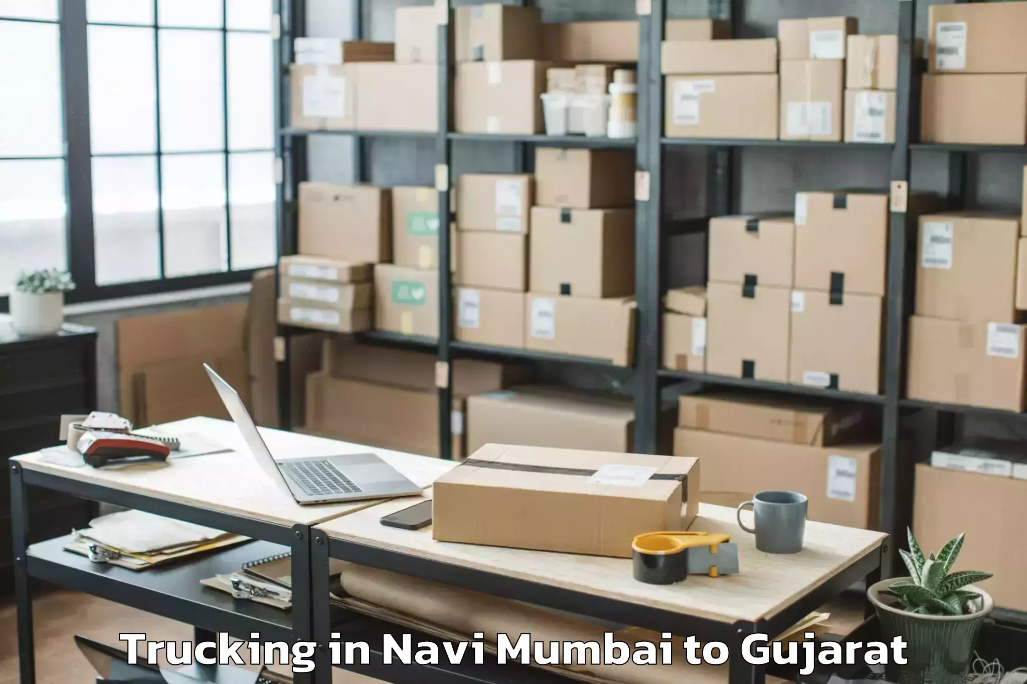 Book Your Navi Mumbai to Godhra Trucking Today